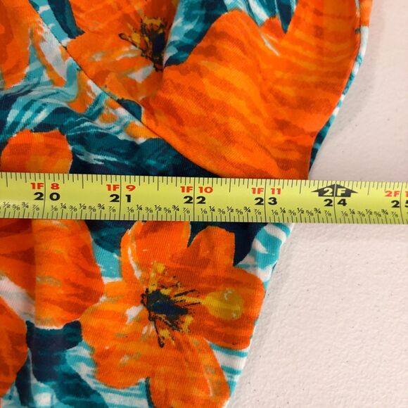 Ruby Rd Blouse Women's 1X Round Neck Floral Colorful Artsy Top Shirt NWT - Picture 9 of 10